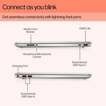 HP Laptop 15s, AMD Ryzen 3 5300U, 15.6-inch (39.6 cm), FHD, 8GB DDR4, 512GB SSD, AMD Radeon Graphics, Thin & Light, Dual