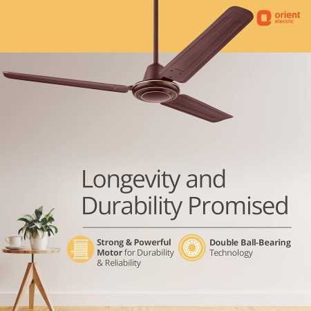 Orient Electric Apex-FX Ceiling Fan | 1200mm BEE Star Rated Ceiling Fan | Strong and Powerful Ceiling Fan | Outstanding