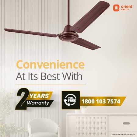 Orient Electric Apex-FX Ceiling Fan | 1200mm BEE Star Rated Ceiling Fan | Strong and Powerful Ceiling Fan | Outstanding