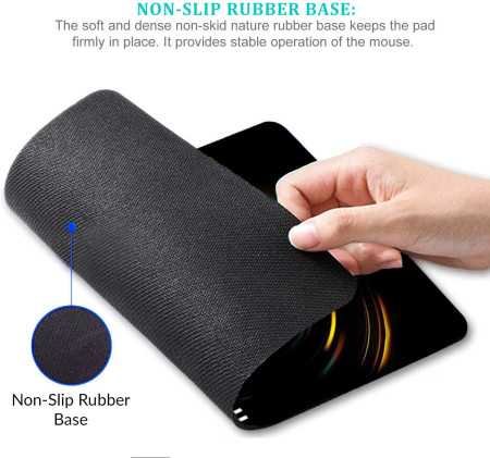 STRIFF Mpad Mouse Mat 230X190X3mm Gaming Mouse Pad, Non-Slip Rubber Base, Waterproof Surface, Premium-Textured, Compatible with