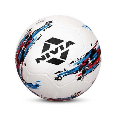 Nivia Storm Football | Rubberized Moulded | Suitable for Hard Ground Without Grass | Training Ball | Soccer Ball | for Men/Women