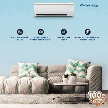 Daikin 1.5 Ton 5 Star Inverter Split AC (Copper, PM 2.5 Filter, 2023 Model, MTKM50U, White)