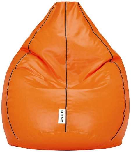 Amazon Brand - Solimo XXXL Bean Bag Cover Without Beans (Black and Brown, Faux Leather) Amazon Brand - Solimo XXXL Bean Bag Cover Without Beans (Black and Brown, Faux Leather)