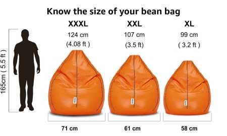 Amazon Brand - Solimo XXXL Bean Bag Cover Without Beans (Black and Brown, Faux Leather) Amazon Brand - Solimo XXXL Bean Bag Cover Without Beans (Black and Brown, Faux Leather)