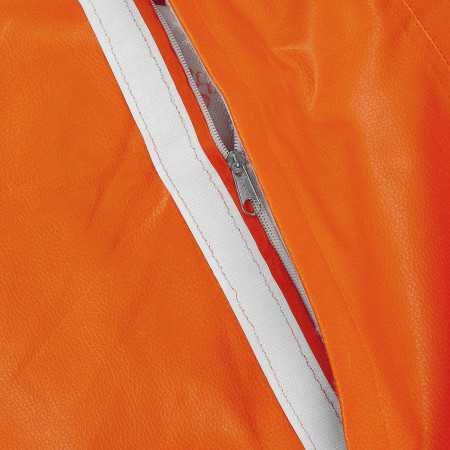 Amazon Brand - Solimo XXXL Bean Bag Cover Without Beans (Black and Brown, Faux Leather) Amazon Brand - Solimo XXXL Bean Bag Cover Without Beans (Black and Brown, Faux Leather)