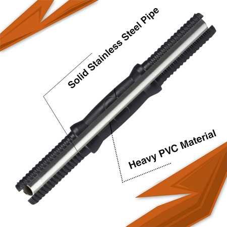 BULLAR Adjustable Dumbbells Set 8 Kg to 20 Kg with Pair of Dumbbell Rods and PVC Weight Plates with gym accessories (10 KG)