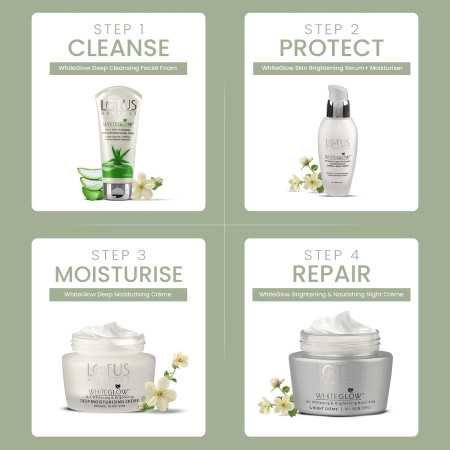 Lotus Herbals WhiteGlow Deep Moisturising cream, SPF 20, Face cream for Dry skin, 60g Lotus Herbals WhiteGlow Deep Moisturising cream, SPF 20, Face cream for Dry skin, 60g