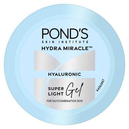 POND'S Super Light Gel Oil Free Face Moisturizer 50 g | With Hyaluronic Acid & Vitamin E for Fresh Glowing Skin & 24 hr