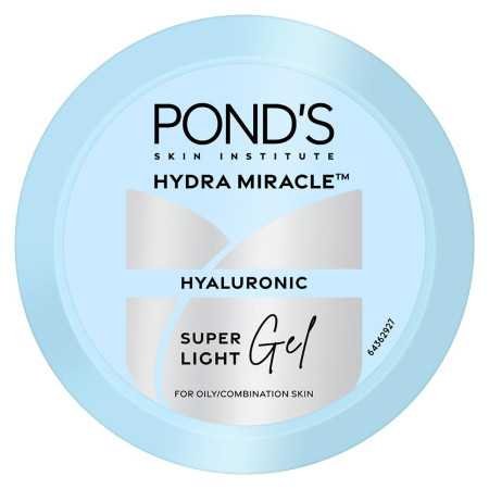 POND'S Super Light Gel Oil Free Face Moisturizer 50 g | With Hyaluronic Acid & Vitamin E for Fresh Glowing Skin & 24 hr