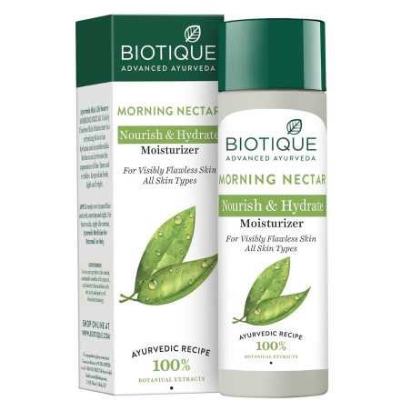 Biotique Morning Nectar Flawless Skin Moisturizer Cream | Prevents Dark Spots, Blackheads And Blemishes | Visibly Flawless Skin