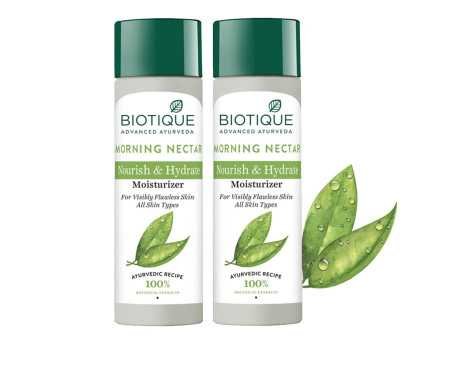 Biotique Morning Nectar Flawless Skin Moisturizer Cream | Prevents Dark Spots, Blackheads And Blemishes | Visibly Flawless Skin
