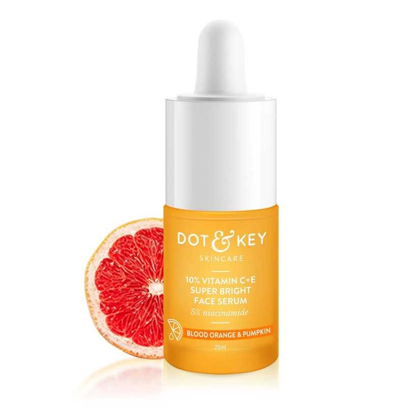 Dot & Key 10% Vitamin C + E, 5% Niacinamide Serum | Vitamin C Serum For Glowing Skin | Fades Dark Spots | Vit C Serum with Blood