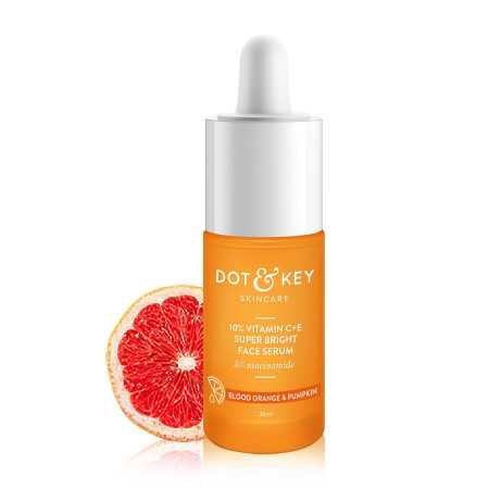 Dot & Key 10% Vitamin C + E, 5% Niacinamide Serum | Vitamin C Serum For Glowing Skin | Fades Dark Spots | Vit C Serum with Blood