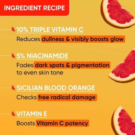 Dot & Key 10% Vitamin C + E, 5% Niacinamide Serum | Vitamin C Serum For Glowing Skin | Fades Dark Spots | Vit C Serum with Blood