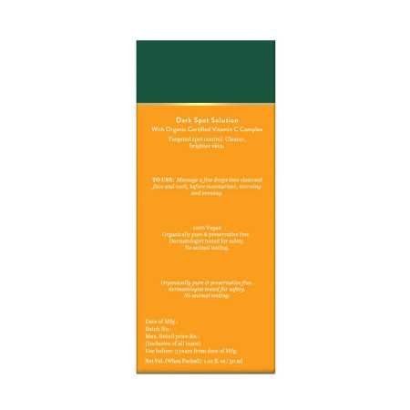 Biotique Vitamin C Dark Spot Solution Serum 30ml | Brightening, Radiant Skin, Reduce Pigmentation |All Skin Tone | SLS & Paraben