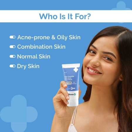 The Derma Co Sali-Cinamide Anti-Acne Face Wash I With 2% Salicylic Acid & 2% Niacinamide I Treats Active Acne & Fades Acne Marks The Derma Co Sali-Cinamide Anti-Acne Face Wash I With 2% Salicylic Acid & 2% Niacinamide I Treats Active Acne & Fades Acne Marks