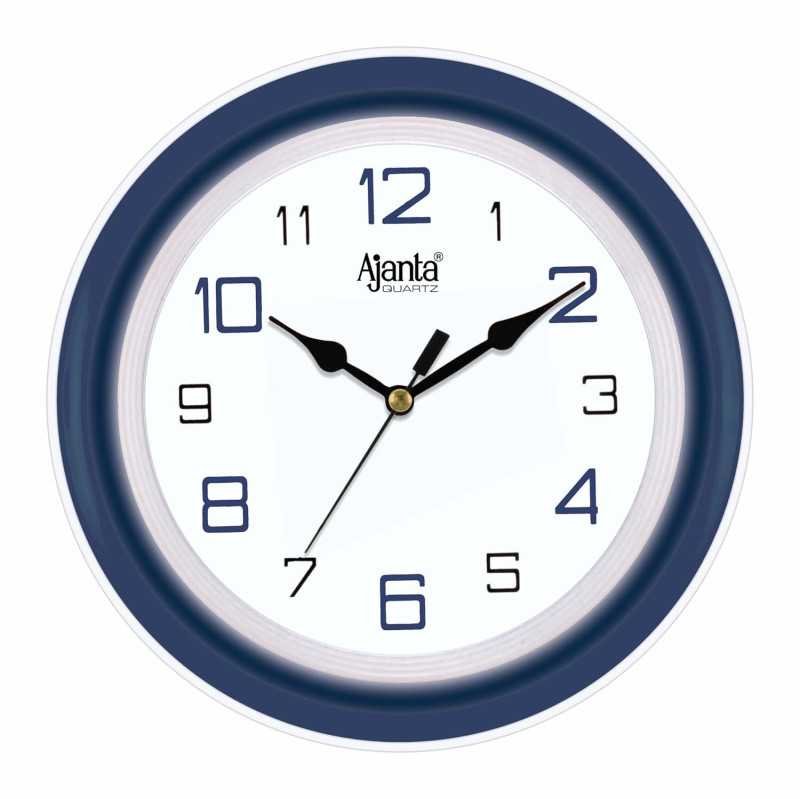 Ajanta AQ-2147 Quartz Glass Abstract Blue Office Clock (210 x 42 x 211 mm Ajanta AQ-2147 Quartz Glass Abstract Blue Office Clock (210 x 42 x 211 mm