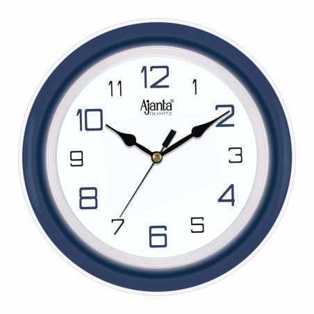 Ajanta AQ-2147 Quartz Glass Abstract Blue Office Clock (210 x 42 x 211 mm