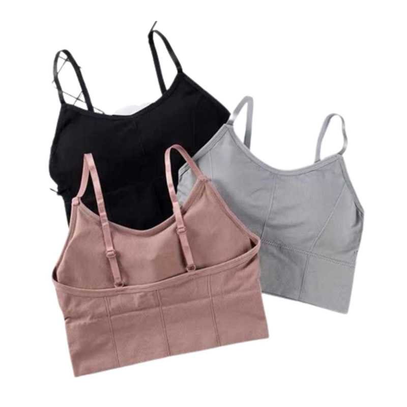 HIRRNIK Women Cotton Padded Bra Combo Bra Pack of 3 PIS (Free Size Bra Fit Up to 28,30, 32, 34) HIRRNIK Women Cotton Padded Bra Combo Bra Pack of 3 PIS (Free Size Bra Fit Up to 28,30, 32, 34)