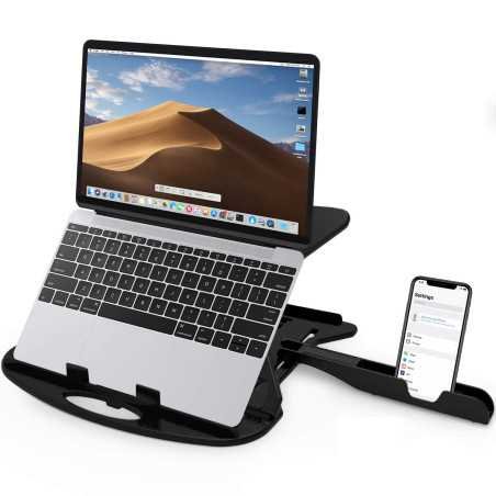STRIFF Adjustable Laptop Tabletop Stand Patented Riser Ventilated Portable Foldable Compatible with MacBook Notebook Tablet Tray
