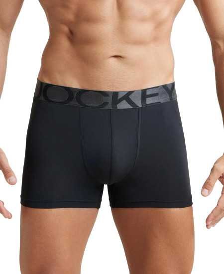 Jockey IC28 Men's Tactel Microfiber Elastane Stretch Solid Trunk with Moisture Move Treatment