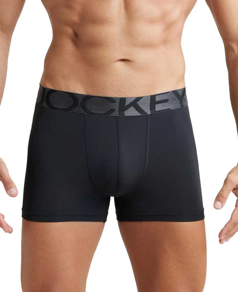 Jockey IC28 Men's Tactel Microfiber Elastane Stretch Solid Trunk with Moisture Move Treatment Jockey IC28 Men's Tactel Microfiber Elastane Stretch Solid Trunk with Moisture Move Treatment