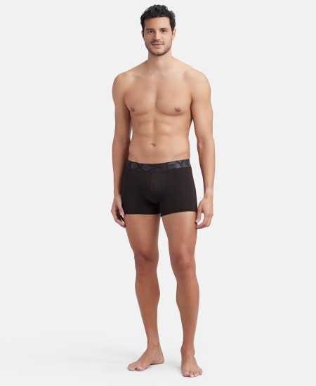 Jockey IC28 Men's Tactel Microfiber Elastane Stretch Solid Trunk with Moisture Move Treatment Jockey IC28 Men's Tactel Microfiber Elastane Stretch Solid Trunk with Moisture Move Treatment