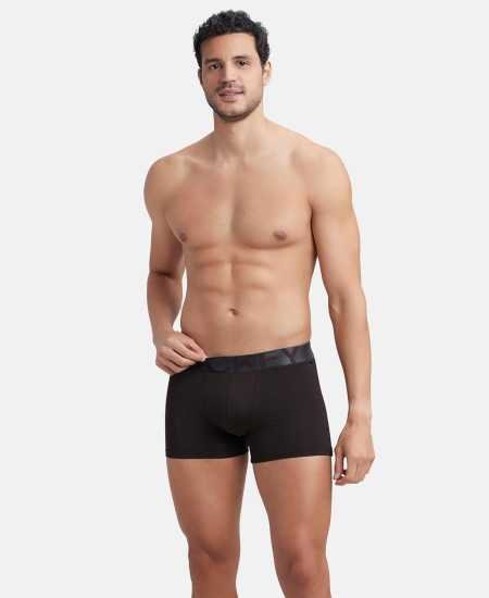 Jockey IC28 Men's Tactel Microfiber Elastane Stretch Solid Trunk with Moisture Move Treatment Jockey IC28 Men's Tactel Microfiber Elastane Stretch Solid Trunk with Moisture Move Treatment
