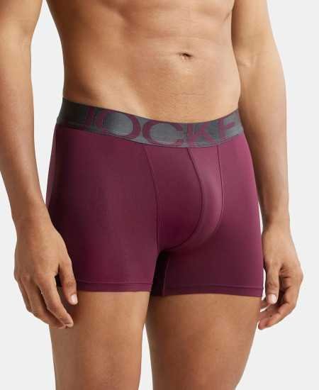 Jockey IC28 Men's Tactel Microfiber Elastane Stretch Solid Trunk with Moisture Move Treatment Jockey IC28 Men's Tactel Microfiber Elastane Stretch Solid Trunk with Moisture Move Treatment