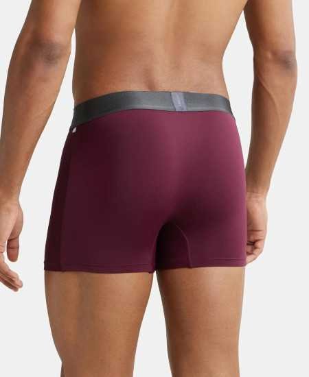 Jockey IC28 Men's Tactel Microfiber Elastane Stretch Solid Trunk with Moisture Move Treatment Jockey IC28 Men's Tactel Microfiber Elastane Stretch Solid Trunk with Moisture Move Treatment