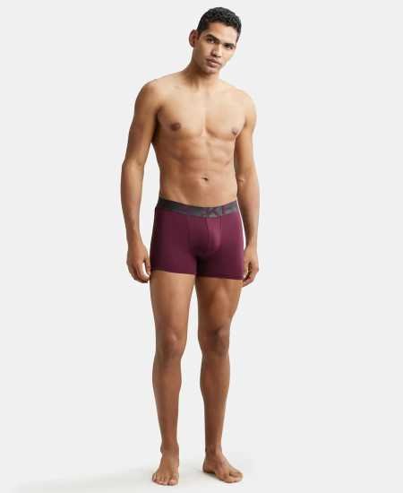 Jockey IC28 Men's Tactel Microfiber Elastane Stretch Solid Trunk with Moisture Move Treatment Jockey IC28 Men's Tactel Microfiber Elastane Stretch Solid Trunk with Moisture Move Treatment