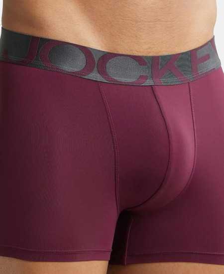 Jockey IC28 Men's Tactel Microfiber Elastane Stretch Solid Trunk with Moisture Move Treatment Jockey IC28 Men's Tactel Microfiber Elastane Stretch Solid Trunk with Moisture Move Treatment