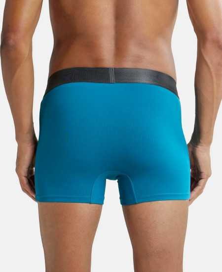 Jockey IC28 Men's Tactel Microfiber Elastane Stretch Solid Trunk with Moisture Move Treatment Jockey IC28 Men's Tactel Microfiber Elastane Stretch Solid Trunk with Moisture Move Treatment