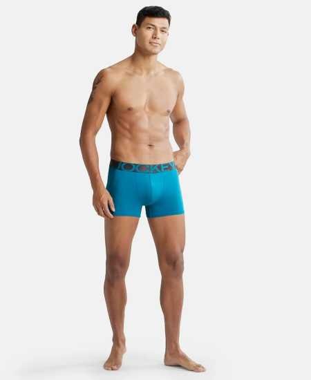 Jockey IC28 Men's Tactel Microfiber Elastane Stretch Solid Trunk with Moisture Move Treatment Jockey IC28 Men's Tactel Microfiber Elastane Stretch Solid Trunk with Moisture Move Treatment