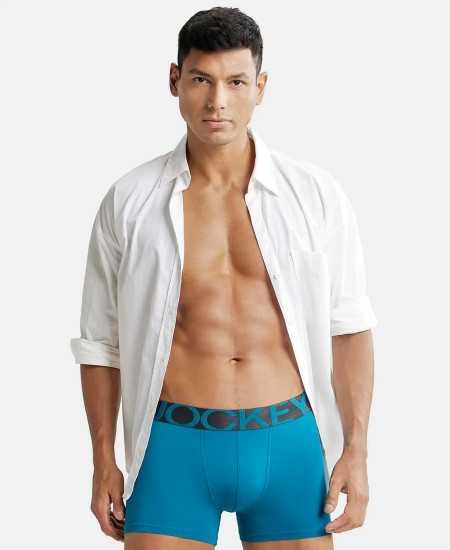 Jockey IC28 Men's Tactel Microfiber Elastane Stretch Solid Trunk with Moisture Move Treatment Jockey IC28 Men's Tactel Microfiber Elastane Stretch Solid Trunk with Moisture Move Treatment