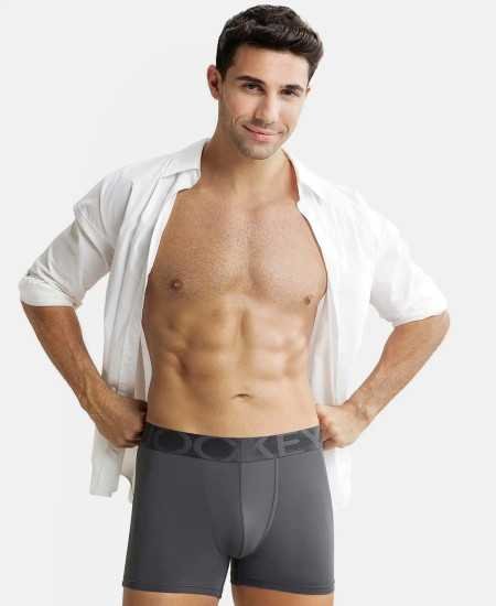 Jockey IC28 Men's Tactel Microfiber Elastane Stretch Solid Trunk with Moisture Move Treatment Jockey IC28 Men's Tactel Microfiber Elastane Stretch Solid Trunk with Moisture Move Treatment