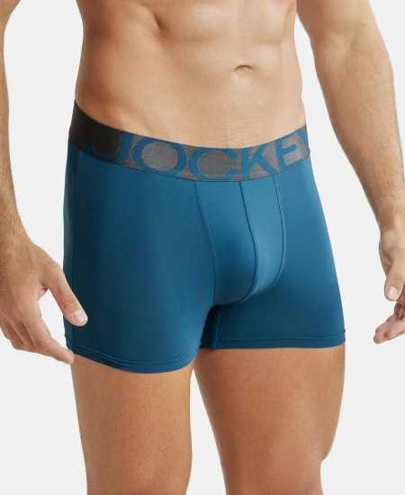 Jockey IC28 Men's Tactel Microfiber Elastane Stretch Solid Trunk with Moisture Move Treatment Jockey IC28 Men's Tactel Microfiber Elastane Stretch Solid Trunk with Moisture Move Treatment