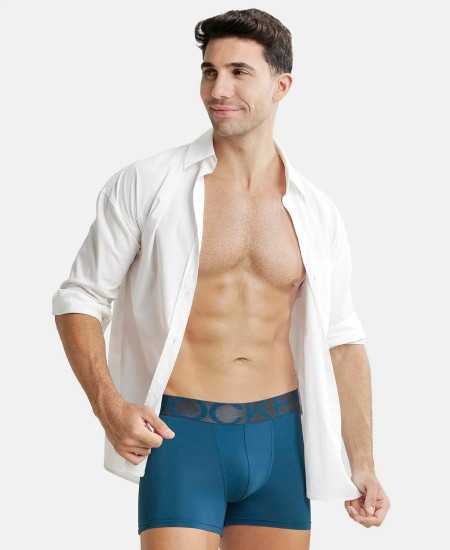 Jockey IC28 Men's Tactel Microfiber Elastane Stretch Solid Trunk with Moisture Move Treatment Jockey IC28 Men's Tactel Microfiber Elastane Stretch Solid Trunk with Moisture Move Treatment