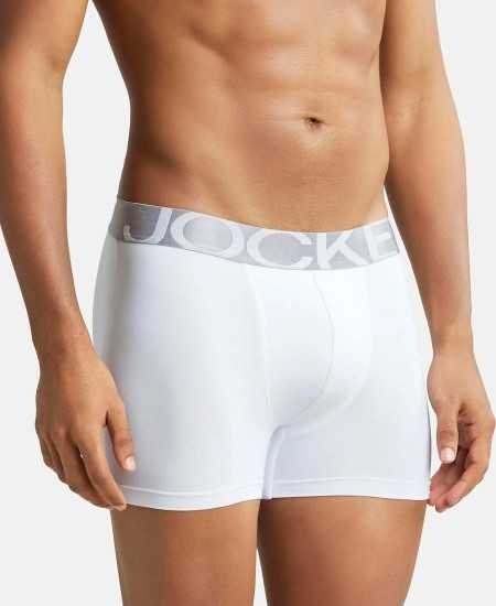 Jockey IC28 Men's Tactel Microfiber Elastane Stretch Solid Trunk with Moisture Move Treatment Jockey IC28 Men's Tactel Microfiber Elastane Stretch Solid Trunk with Moisture Move Treatment
