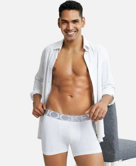 Jockey IC28 Men's Tactel Microfiber Elastane Stretch Solid Trunk with Moisture Move Treatment Jockey IC28 Men's Tactel Microfiber Elastane Stretch Solid Trunk with Moisture Move Treatment