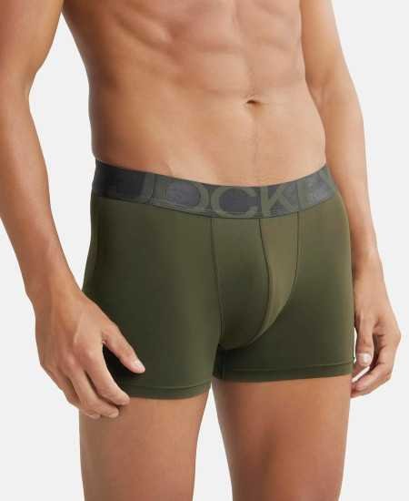 Jockey IC28 Men's Tactel Microfiber Elastane Stretch Solid Trunk with Moisture Move Treatment Jockey IC28 Men's Tactel Microfiber Elastane Stretch Solid Trunk with Moisture Move Treatment
