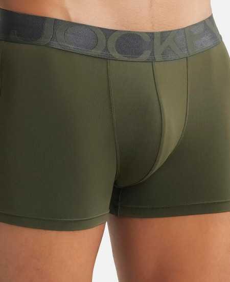 Jockey IC28 Men's Tactel Microfiber Elastane Stretch Solid Trunk with Moisture Move Treatment Jockey IC28 Men's Tactel Microfiber Elastane Stretch Solid Trunk with Moisture Move Treatment