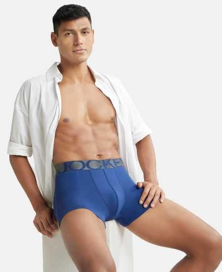 Jockey IC28 Men's Tactel Microfiber Elastane Stretch Solid Trunk with Moisture Move Treatment Jockey IC28 Men's Tactel Microfiber Elastane Stretch Solid Trunk with Moisture Move Treatment