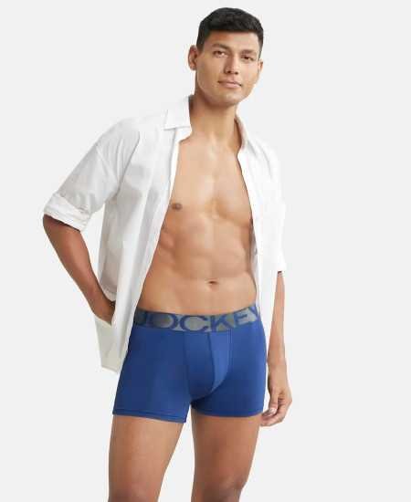 Jockey IC28 Men's Tactel Microfiber Elastane Stretch Solid Trunk with Moisture Move Treatment Jockey IC28 Men's Tactel Microfiber Elastane Stretch Solid Trunk with Moisture Move Treatment