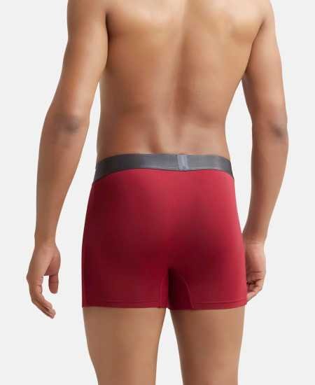 Jockey IC28 Men's Tactel Microfiber Elastane Stretch Solid Trunk with Moisture Move Treatment Jockey IC28 Men's Tactel Microfiber Elastane Stretch Solid Trunk with Moisture Move Treatment