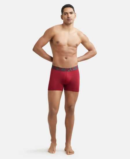 Jockey IC28 Men's Tactel Microfiber Elastane Stretch Solid Trunk with Moisture Move Treatment Jockey IC28 Men's Tactel Microfiber Elastane Stretch Solid Trunk with Moisture Move Treatment
