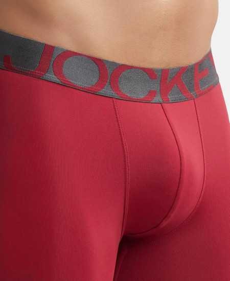 Jockey IC28 Men's Tactel Microfiber Elastane Stretch Solid Trunk with Moisture Move Treatment Jockey IC28 Men's Tactel Microfiber Elastane Stretch Solid Trunk with Moisture Move Treatment