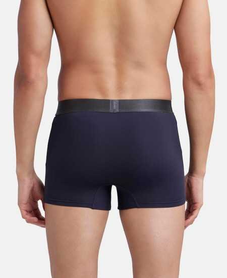 Jockey IC28 Men's Tactel Microfiber Elastane Stretch Solid Trunk with Moisture Move Treatment Jockey IC28 Men's Tactel Microfiber Elastane Stretch Solid Trunk with Moisture Move Treatment