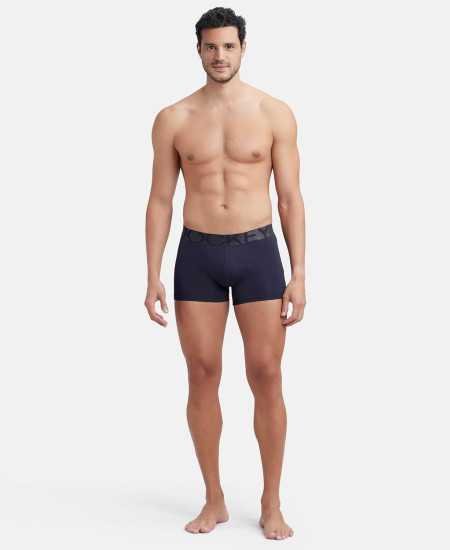 Jockey IC28 Men's Tactel Microfiber Elastane Stretch Solid Trunk with Moisture Move Treatment Jockey IC28 Men's Tactel Microfiber Elastane Stretch Solid Trunk with Moisture Move Treatment