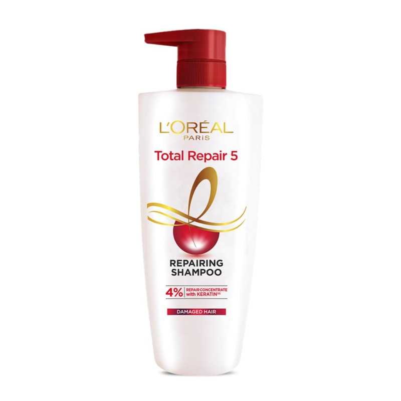 L'Oreal Paris Shampoo, For Damaged and Weak Hair, With Pro-Keratin + Ceramide, Total Repair 5, 1ltr L'Oreal Paris Shampoo, For Damaged and Weak Hair, With Pro-Keratin + Ceramide, Total Repair 5, 1ltr